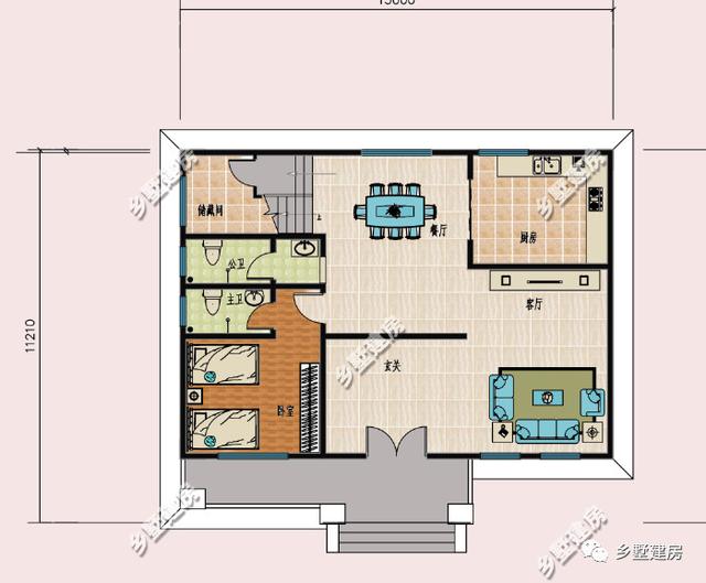 136平農(nóng)村三層別墅，經(jīng)典時(shí)尚，優(yōu)雅別致，是熙攘人群中的心靈療養(yǎng)院！