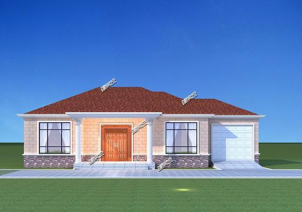 給父母蓋棟一層小院別墅，20萬就能享受花園小洋房生活。