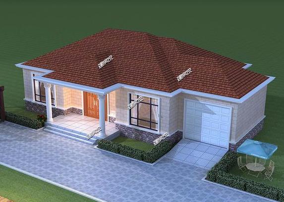 給父母蓋棟一層小院別墅，20萬就能享受花園小洋房生活。