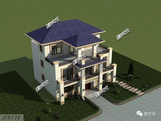 精美的農村三層別墅，42萬就能建一棟漂亮的別墅，過著瀟灑的生活。