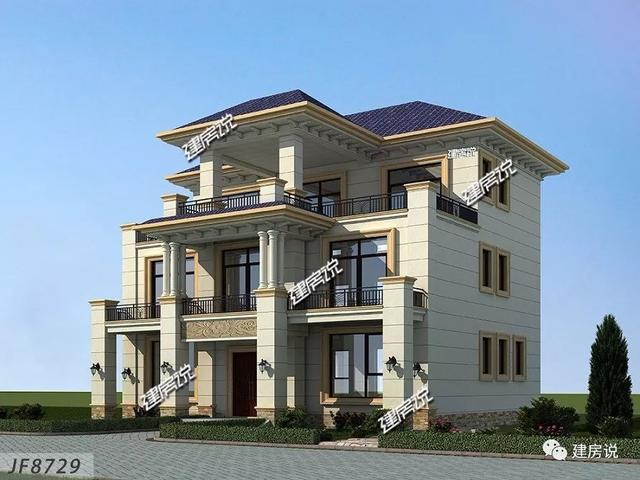 精美的農村三層別墅，42萬就能建一棟漂亮的別墅，過著瀟灑的生活。