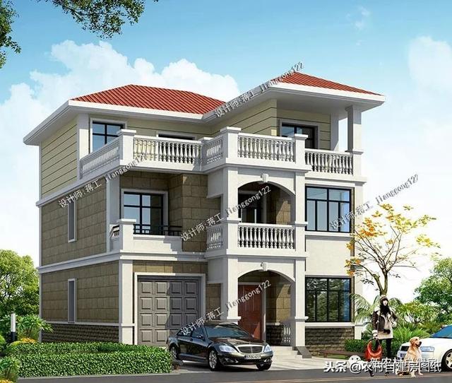 6套140平以內的農村三層別墅設計圖，戶型趕緊選好了，明年就開工建房吧。