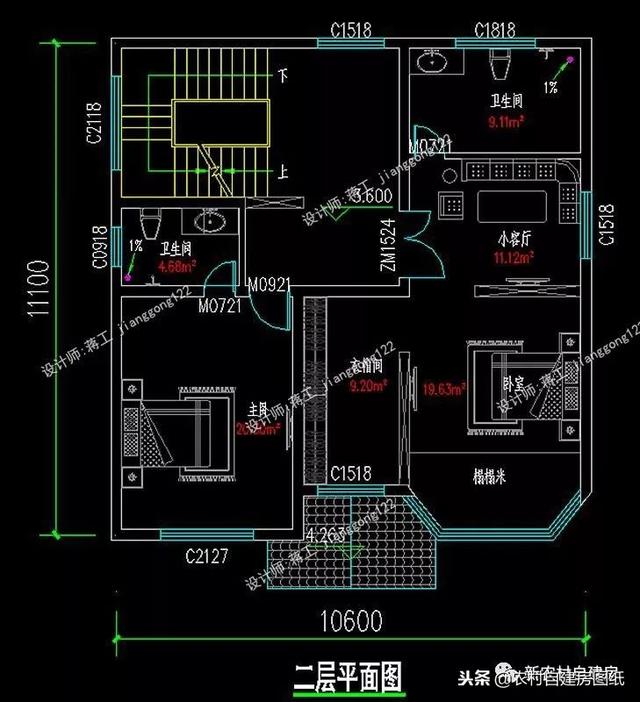 6套140平以內的農村三層別墅設計圖，戶型趕緊選好了，明年就開工建房吧。
