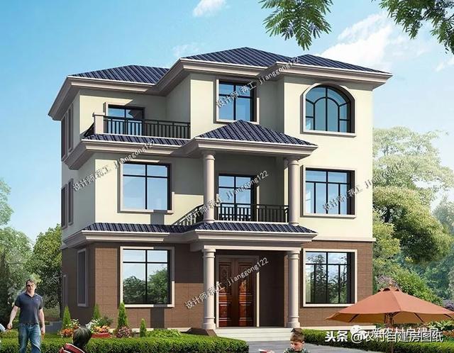 6套140平以內的農村三層別墅設計圖，戶型趕緊選好了，明年就開工建房吧。