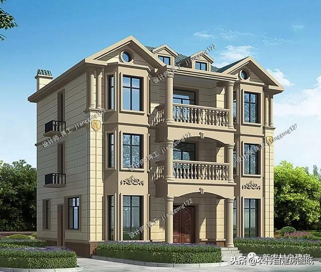 6套140平以內的農村三層別墅設計圖，戶型趕緊選好了，明年就開工建房吧。