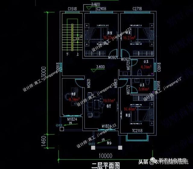 6套140平以內的農村三層別墅設計圖，戶型趕緊選好了，明年就開工建房吧。