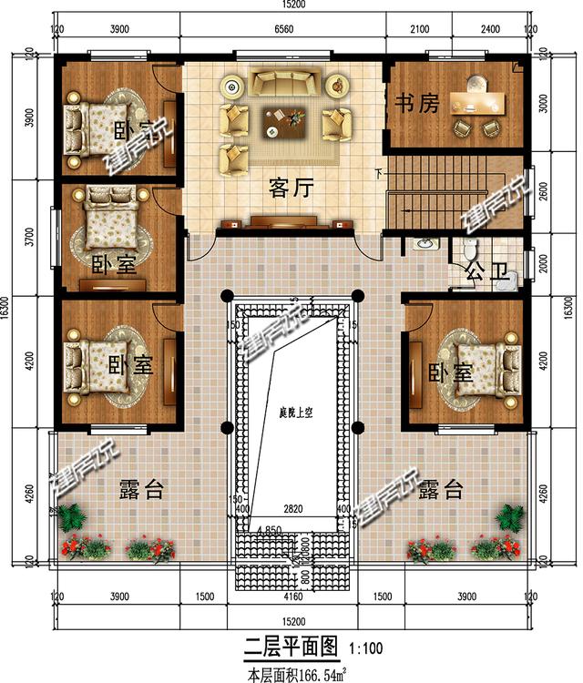 三套好看的四合院別墅設計圖，能夠擁有一棟過美好生活，也就滿足了。