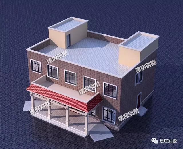 二層酒店式住宅設計圖，適合開農(nóng)家樂，日子過得紅紅火火。