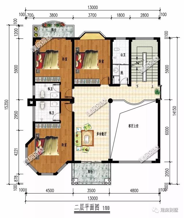 兩棟豪華三層樓房設計圖，要有這么一棟漂亮的別墅，沒有人能小看了你