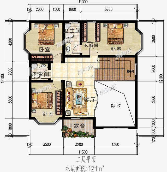 三層新中式別墅設(shè)計(jì)圖，漂亮戶型，細(xì)節(jié)之處卻透露著設(shè)計(jì)的美感！