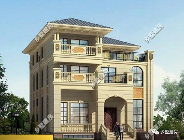 帶超大車庫和挑空客廳的四層別墅設計圖，別墅精致更實用，不比城里的別墅差