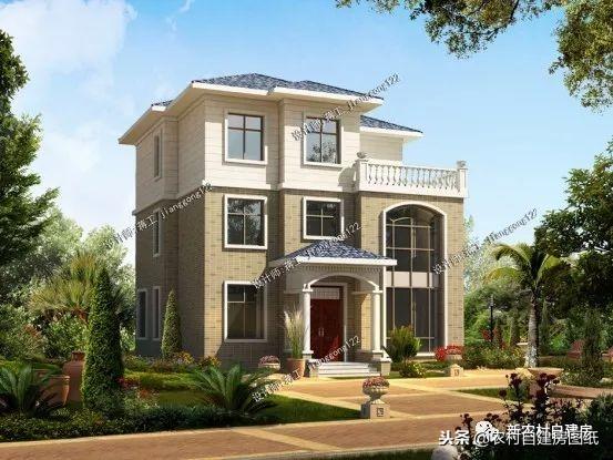 歐式三層小別墅設計圖，精美別墅，物超所值，返鄉建房的建房首選