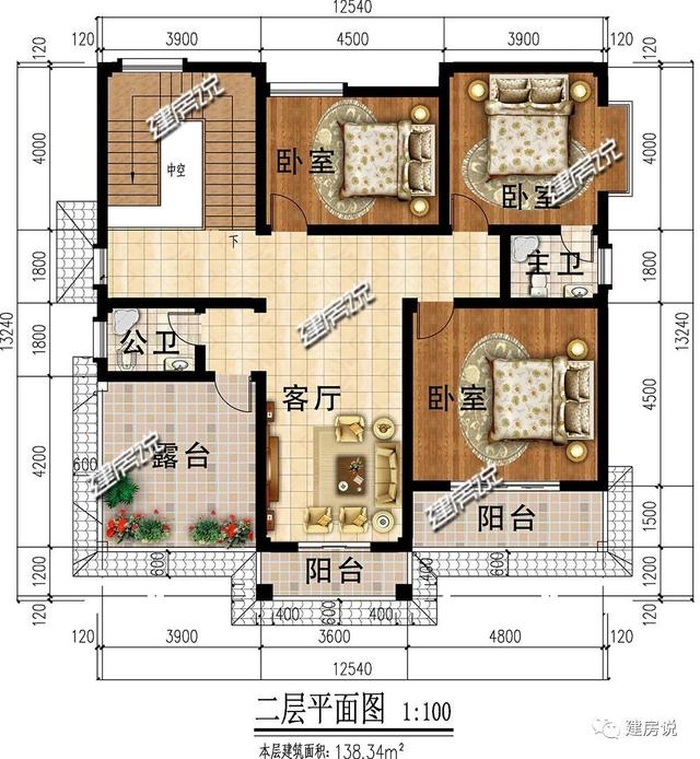 經濟實用的二層小樓設計圖，30萬在農村蓋起，不要錯過這個好戶型了