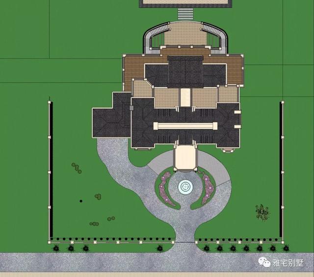 帶半地下室的二層復式樓房設計圖，對稱設計，舒適享受鄉村生活