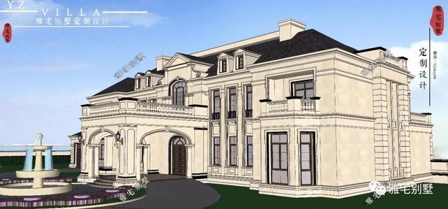 帶半地下室的二層復式樓房設計圖，對稱設計，舒適享受鄉村生活