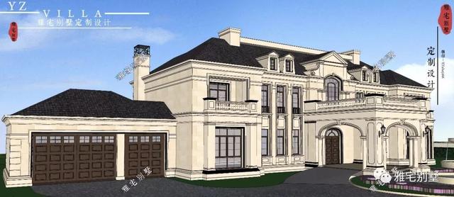 帶半地下室的二層復式樓房設計圖，對稱設計，舒適享受鄉村生活