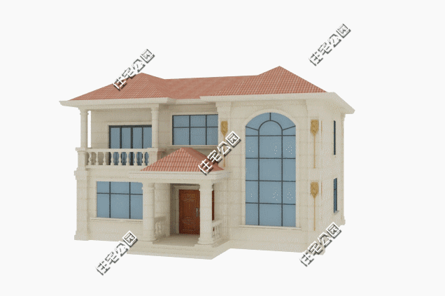 占地156平的二層自建房，占地尺寸適中，外觀精美，造價實惠。