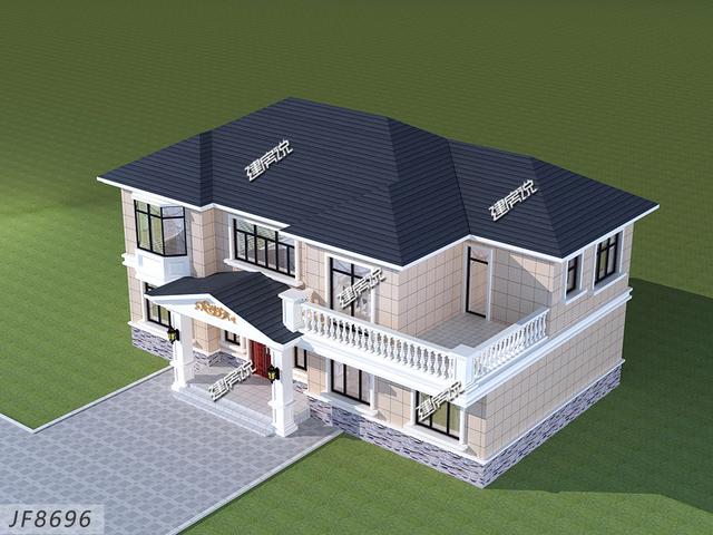 歐式二層別墅設計圖，外觀美，造價低，人人都喜歡