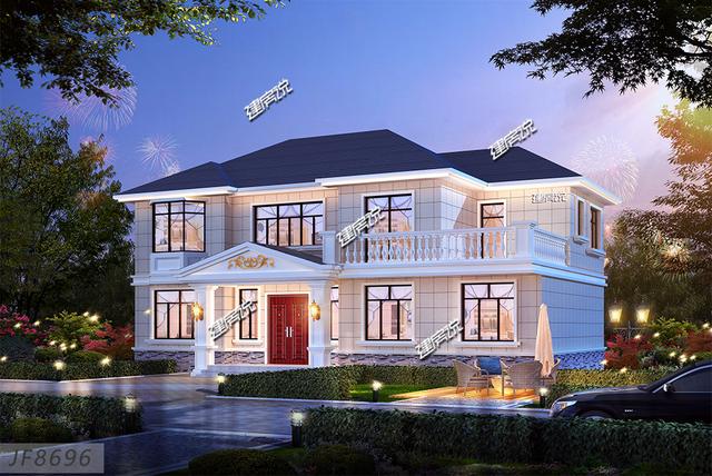 歐式二層別墅設計圖，外觀美，造價低，人人都喜歡