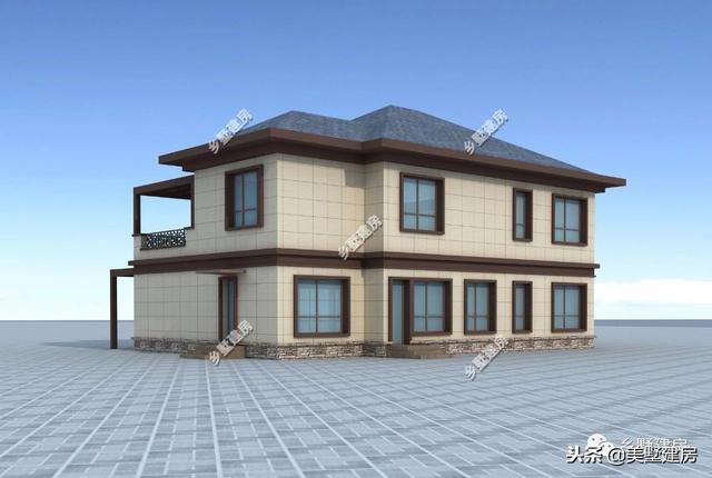 兩棟風格迥異的農村二層自建房，豪華的歐式，精致的美式，你更中意哪一款呢？