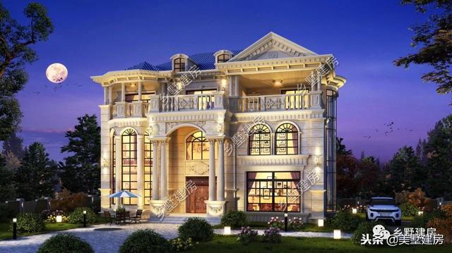 兩棟風格迥異的農村二層自建房，豪華的歐式，精致的美式，你更中意哪一款呢？