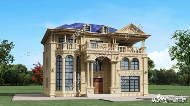 兩棟風格迥異的農村二層自建房，豪華的歐式，精致的美式，你更中意哪一款呢？