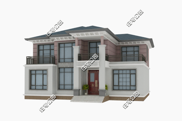 占地173平的新農村二層別墅設計圖，帶有7間臥室，一定能滿足大家的居住需求。