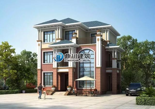 11.42米x11.22米三層小別墅設計圖，簡單大氣，建成后的結果令人十分驚喜！