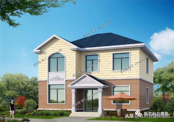 5棟外表典雅大氣，內部布局合理舒適的別墅設計圖，只需要30萬就能蓋起！