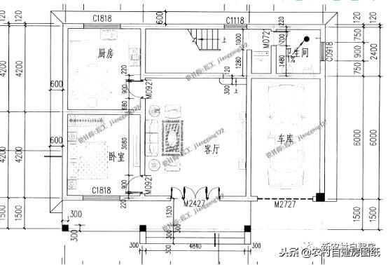 5棟外表典雅大氣，內部布局合理舒適的別墅設計圖，只需要30萬就能蓋起！