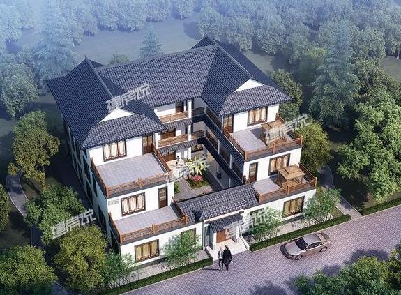 大氣三層四合院，占地方正，漂亮又接地氣，是開民宿最佳戶型。