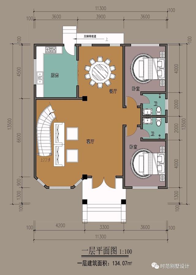 三層高檔別墅設計圖，造型宏偉高大，臥室多，享受悠閑精致的鄉村生活