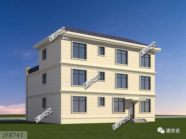 三層經典歐式別墅設計圖，戶型方正，特別是室內布局，我給100分都不嫌多