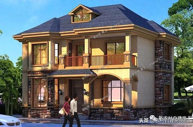 小戶型鄉村別墅設計圖紙，3款三層4款二層，面積都不超過100平