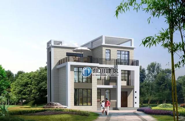 13套現代戶型小別墅設計圖，時尚簡約，年輕人超愛的戶型