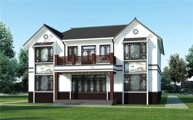 河北農村這套54萬新中式小院設計圖，居然是輕鋼結構？