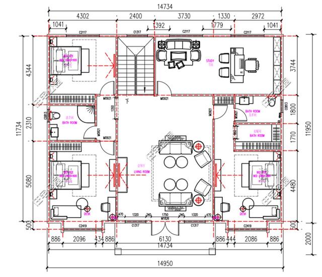 河北農村這套54萬新中式小院設計圖，居然是輕鋼結構？