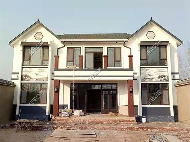 河北農村這套54萬新中式小院設計圖，居然是輕鋼結構？