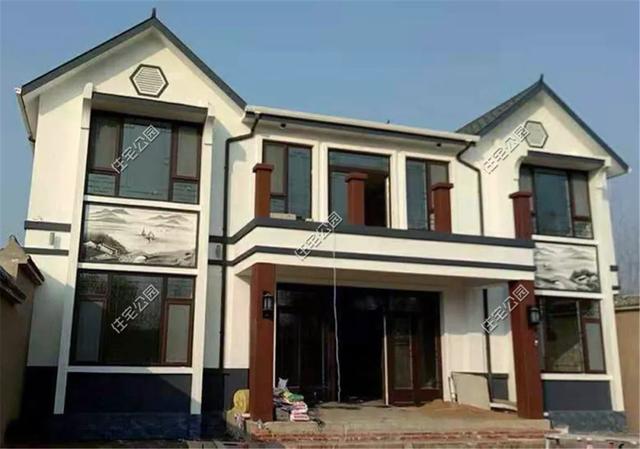 河北農村這套54萬新中式小院設計圖，居然是輕鋼結構？