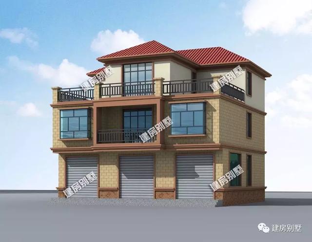 16.2×12.2米別墅設(shè)計圖紙，帶門面設(shè)計，能帶來財運的旺宅