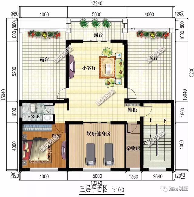 16.2×12.2米別墅設(shè)計圖紙，帶門面設(shè)計，能帶來財運的旺宅
