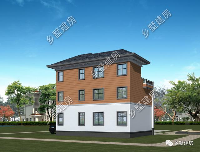 這款12X9米的小別墅設計圖實在太美了！茶室+雙露臺完美設計！