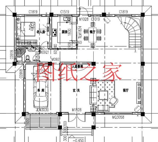 13.8X12.5米的四層別墅設計圖，170平大戶型，美觀奢華、氣勢恢宏！