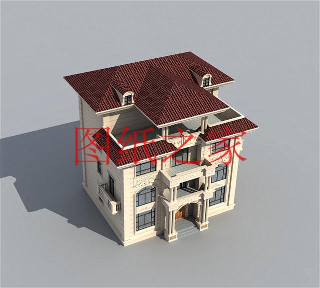 13.8X12.5米的四層別墅設計圖，170平大戶型，美觀奢華、氣勢恢宏！