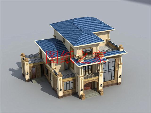 200平米的三層別墅設計圖推薦，兩種戶型，造價50萬左右！