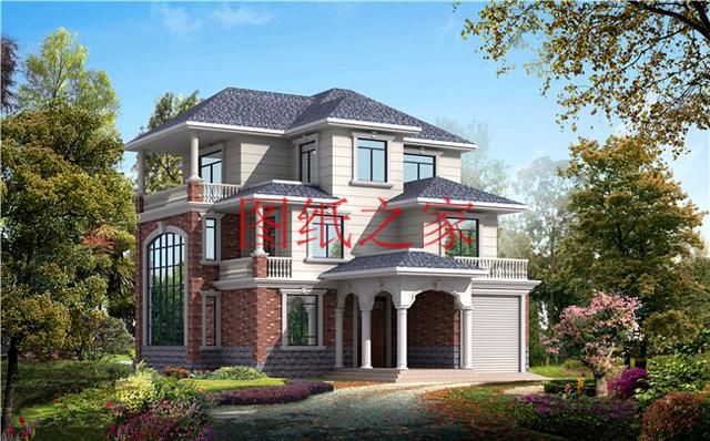 200平米的三層別墅設計圖推薦，兩種戶型，造價50萬左右！