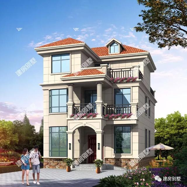 鄉村漂亮別墅設計圖推薦，住這么美的房子，真是有面子