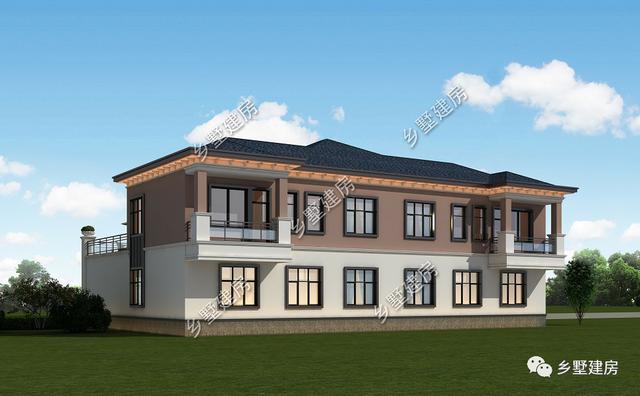 雙拼別墅設計圖，家里兄弟姐妹多，實用大氣還有檔次！