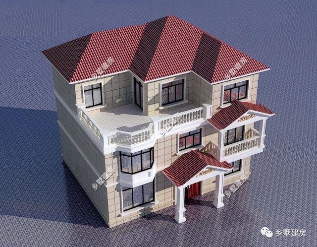 舒適優雅的三層洋房設計圖，美如仙境，最好的一切給最愛的家人！