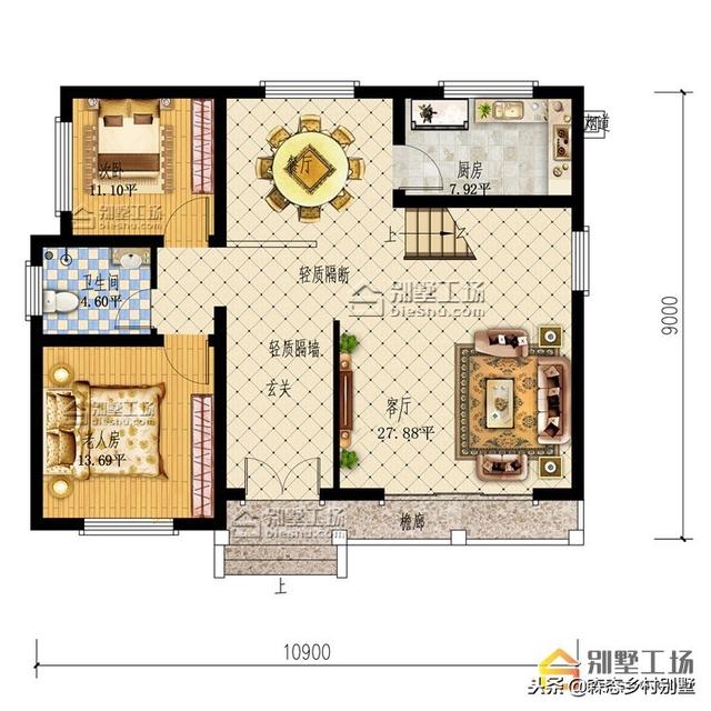 20萬左右鄉村別墅設計圖，花小錢建好房，驚艷全村